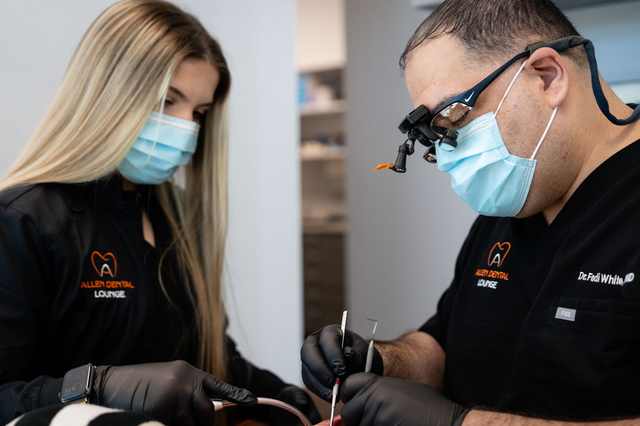 dental checkup at allen dental lounge