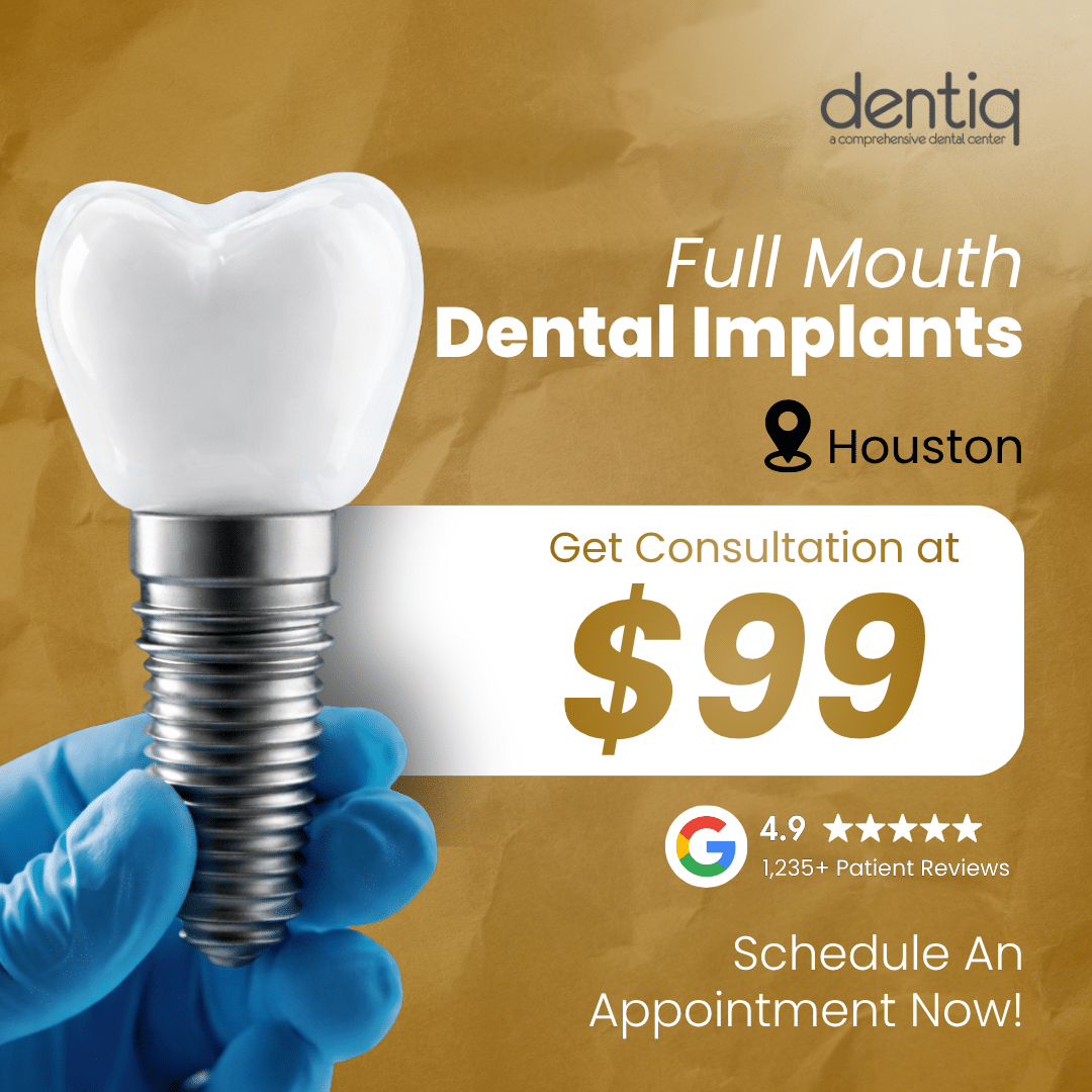 $99 All-on-4 implant consultation — Dentiq Dentistry Houston
